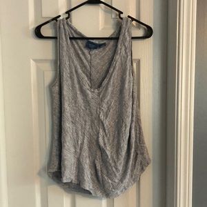 Antibes Blanc 100% Linen Coastal Striped Tank Top